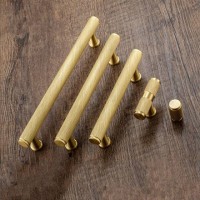 Gold Knurled Cabinet Knobs Brass Kitchen Handles Drawer Pull Knob Furniture Door Hardware Wardrobe Dresser Handle